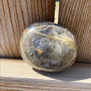 Black Moonstone Palm stone